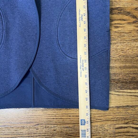 Lululemon City Bound Wrap Jacket Womens M Indigo Blue Reversable Hooded Pockets - Picture 4 of 9